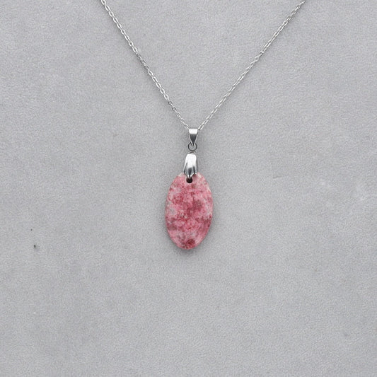 Thulite Cabochon percé 96