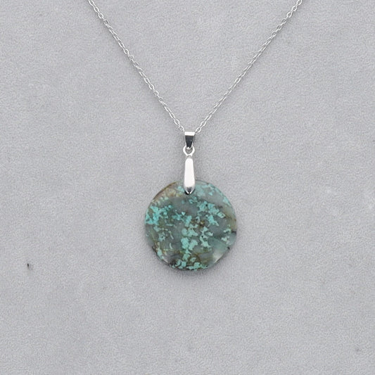 Turquoise Africaine Cabochon percé 19