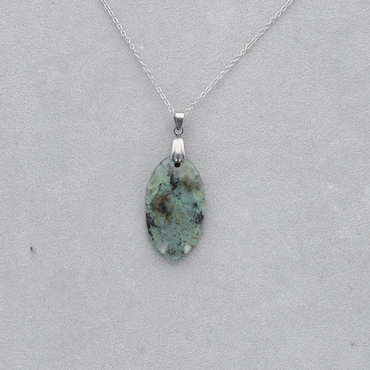 Turquoise Africaine Cabochon percé 5