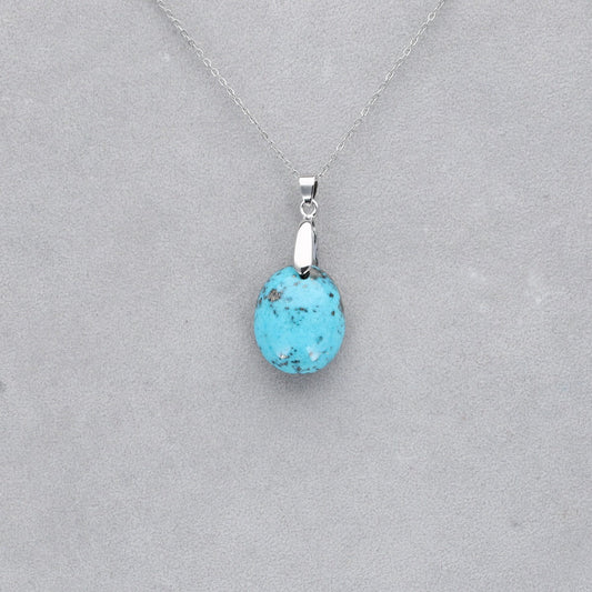 Turquoise Iranienne Cabochon percé 8