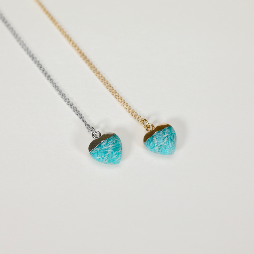 Avó - Pendentif Amazonite coeur