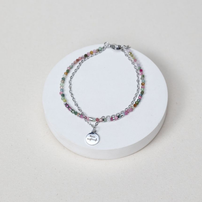 Bracelet Sophie - Tourmaline Melon