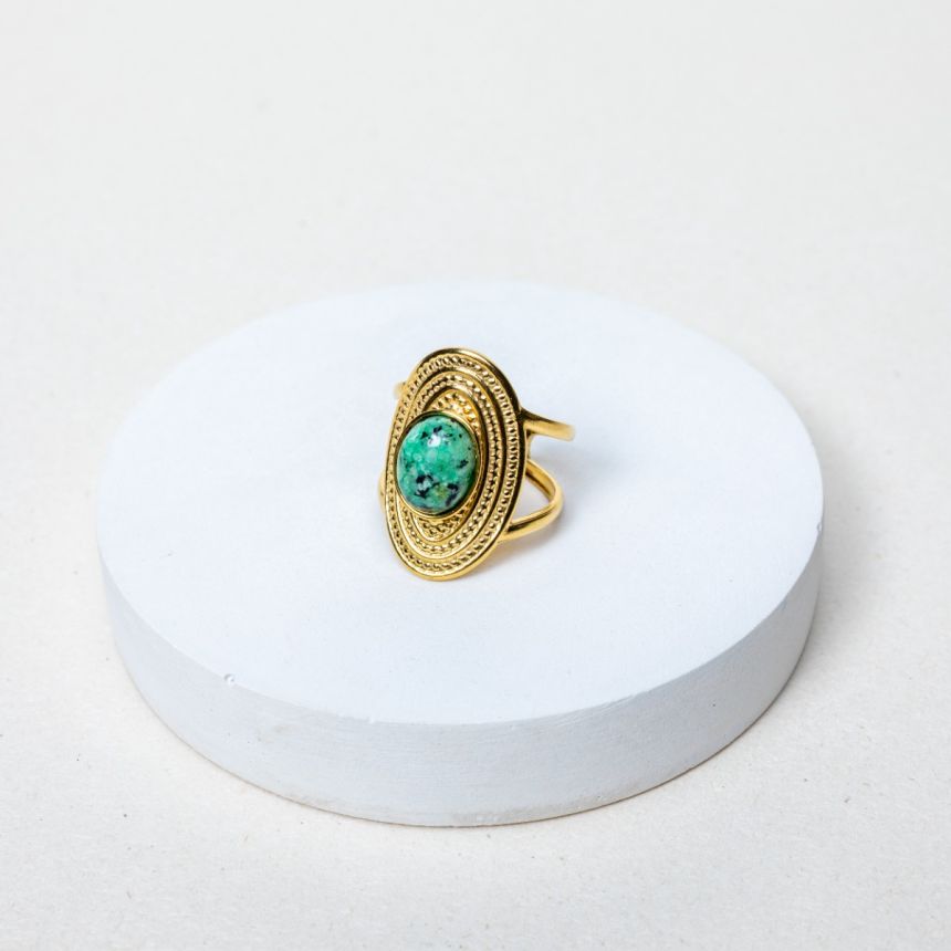 Bague Soraya - Turquoise Africaine