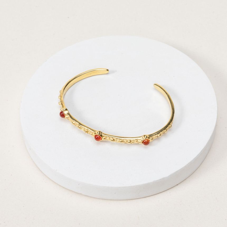 Bracelet Ava - Agate rouge Cornaline