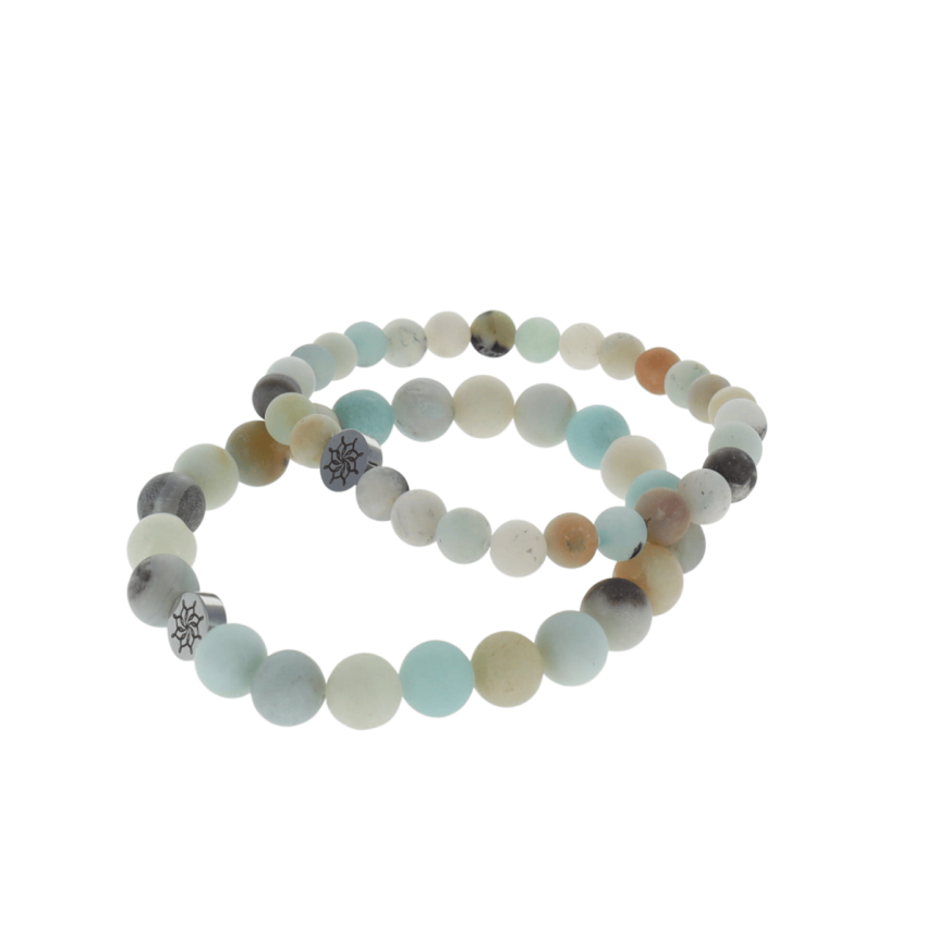 Bracelet Amazonite Givrées