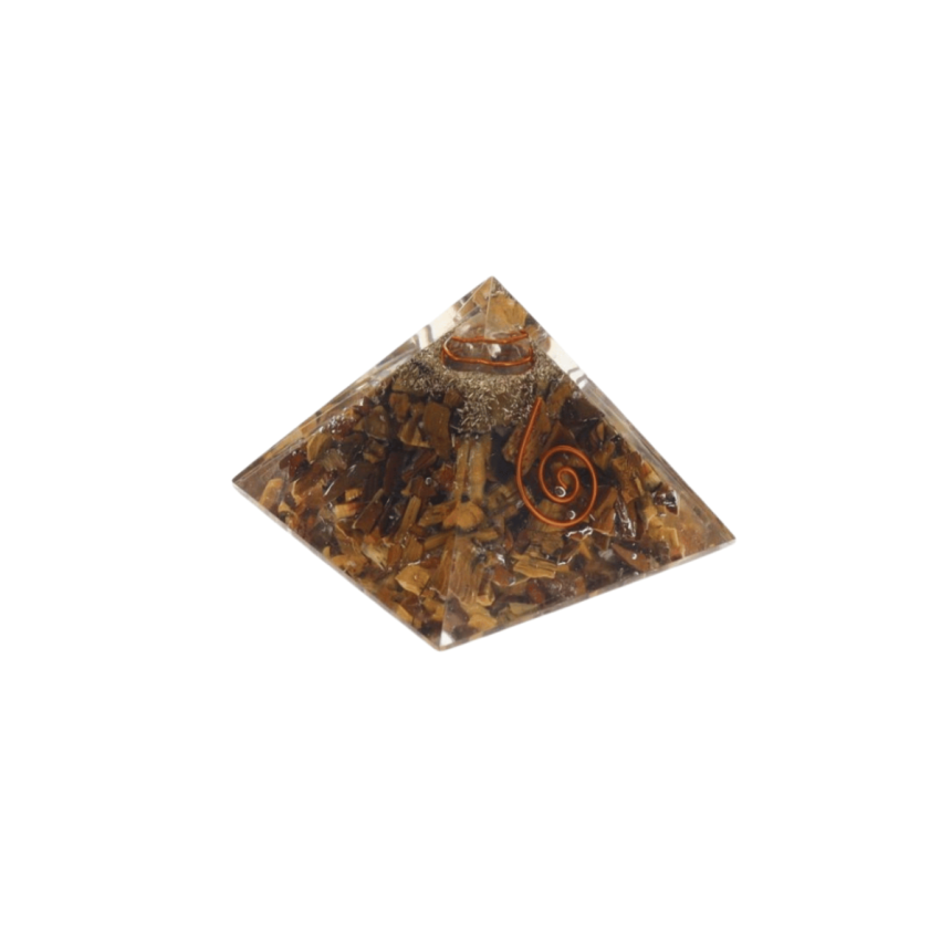 Pyramide orgone - Oeil de tigre