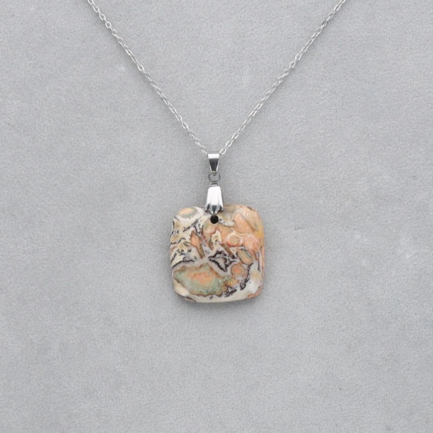 Jaspe Léopard Cabochon percé 2