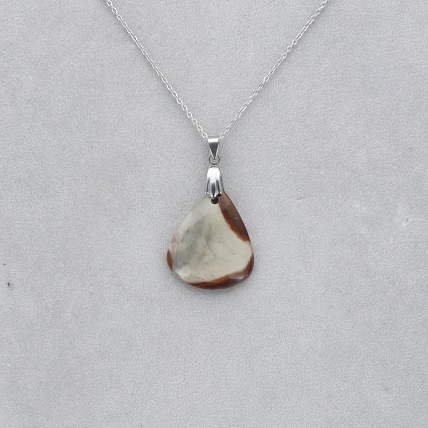 Jaspe Polychrome Cabochon percé 25