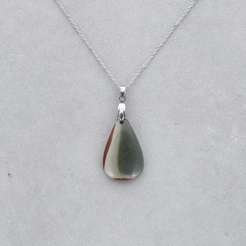 Jaspe Polychrome Cabochon percé 29