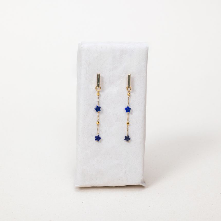 Boucles d'oreilles Star - Lapis Lazuli