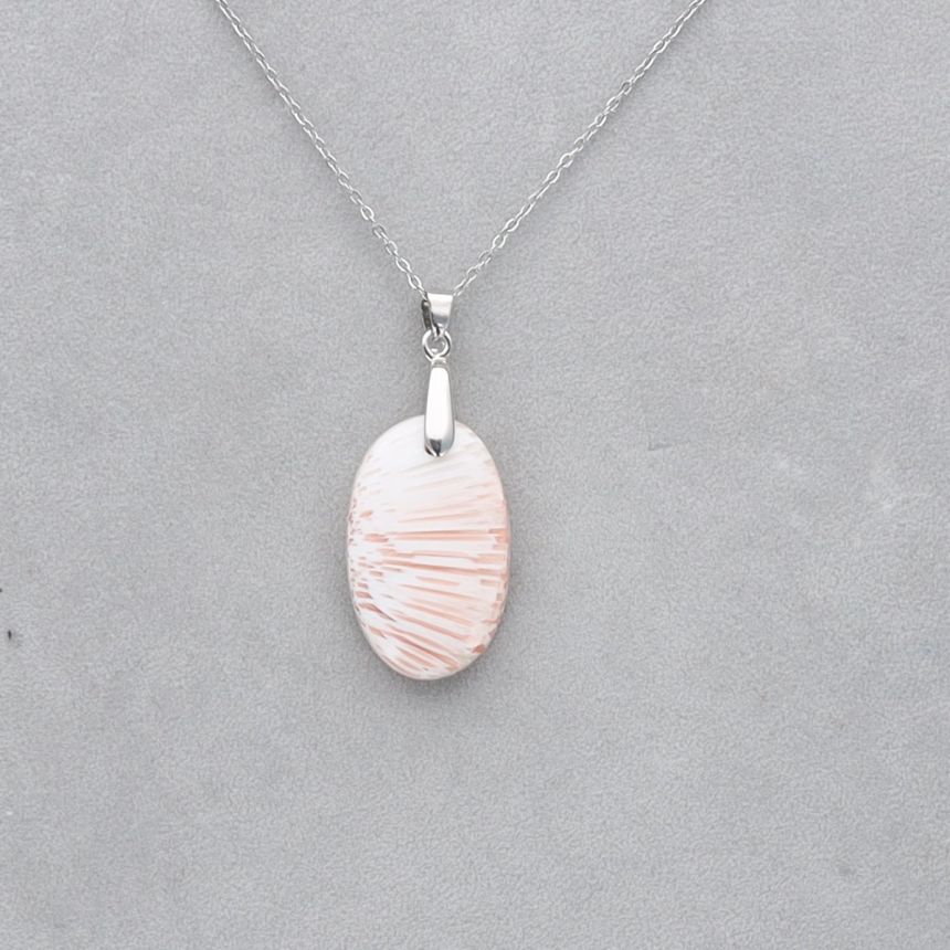 Scolécite Rose Cabochon percé 36