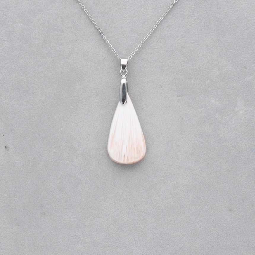 Scolécite Rose Cabochon percé 42