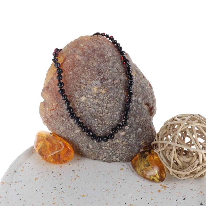 Collier Yoris - Ambre Cognac